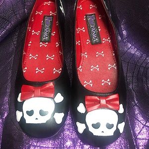 Funtasma Girly Skull Flat Shoes